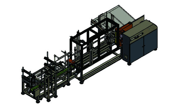 Automatische Ablehnungs-Codierung Karton-Füttermaschine mit Etikettierer