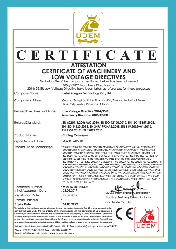 China Hefei Luox Yougao Technology Co., Ltd. Zertifizierungen